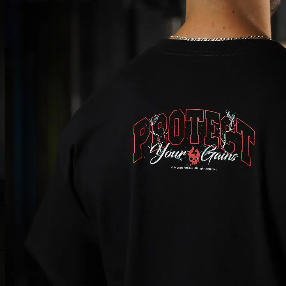 Remera Oversize PROTECT YOUR GAINS - Negro 5