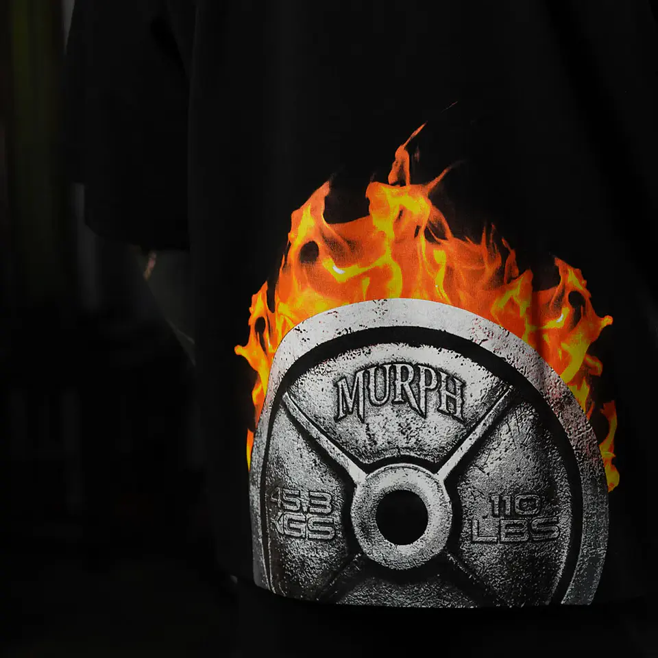 Remera Oversize ICON BORN IN FIRE - Negro 4