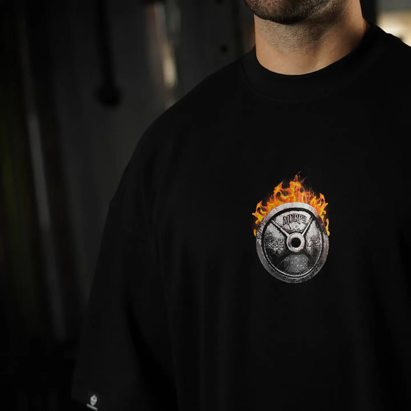 Remera Oversize ICON BORN IN FIRE - Negro 7