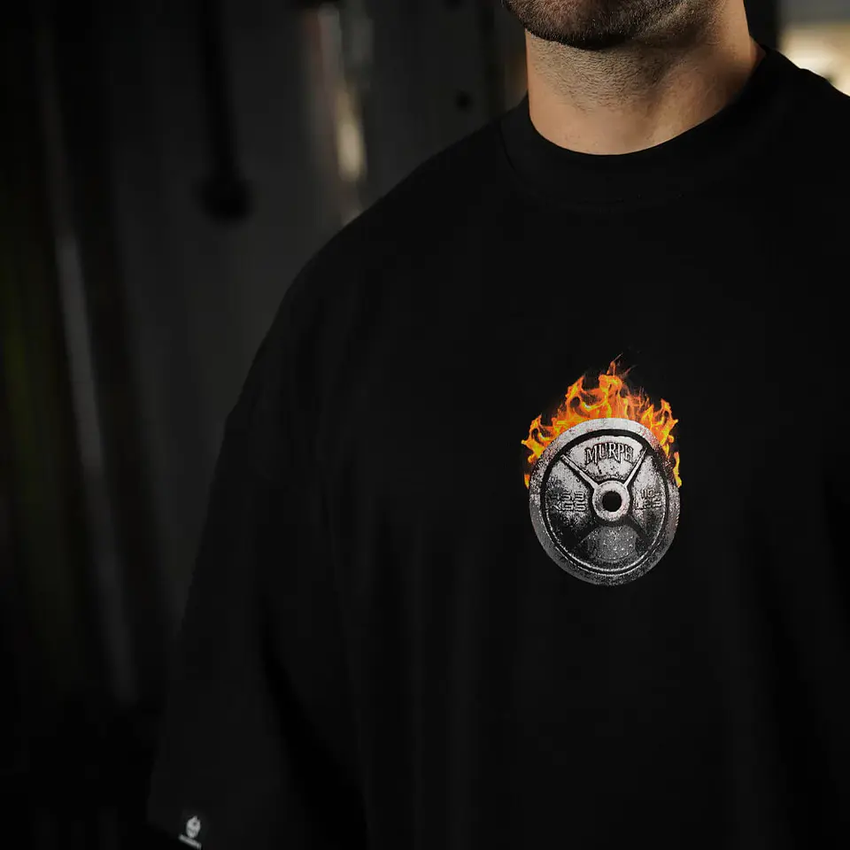 Remera Oversize ICON BORN IN FIRE - Negro 7