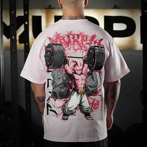 Remera Oversize DESTRUCTION - Rosado