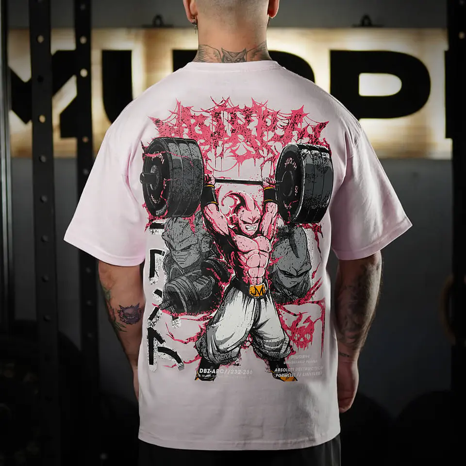 Remera Oversize DESTRUCTION - Rosado 1