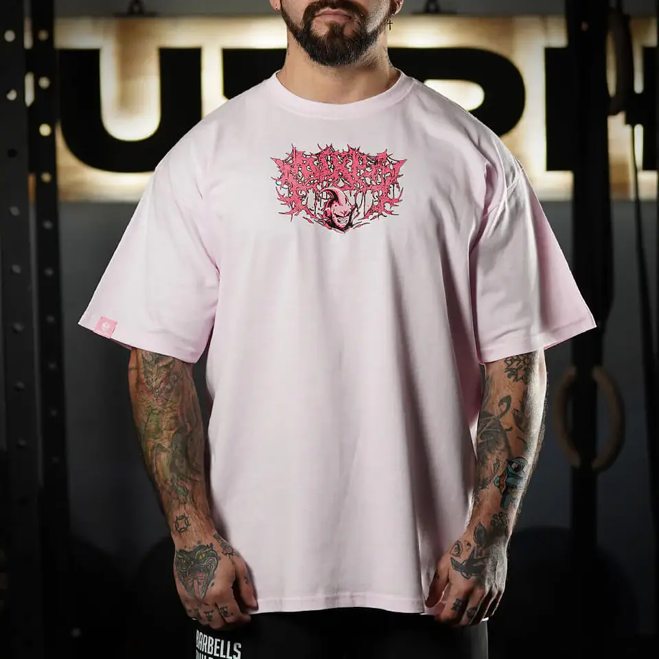 Remera Oversize DESTRUCTION - Rosado 2