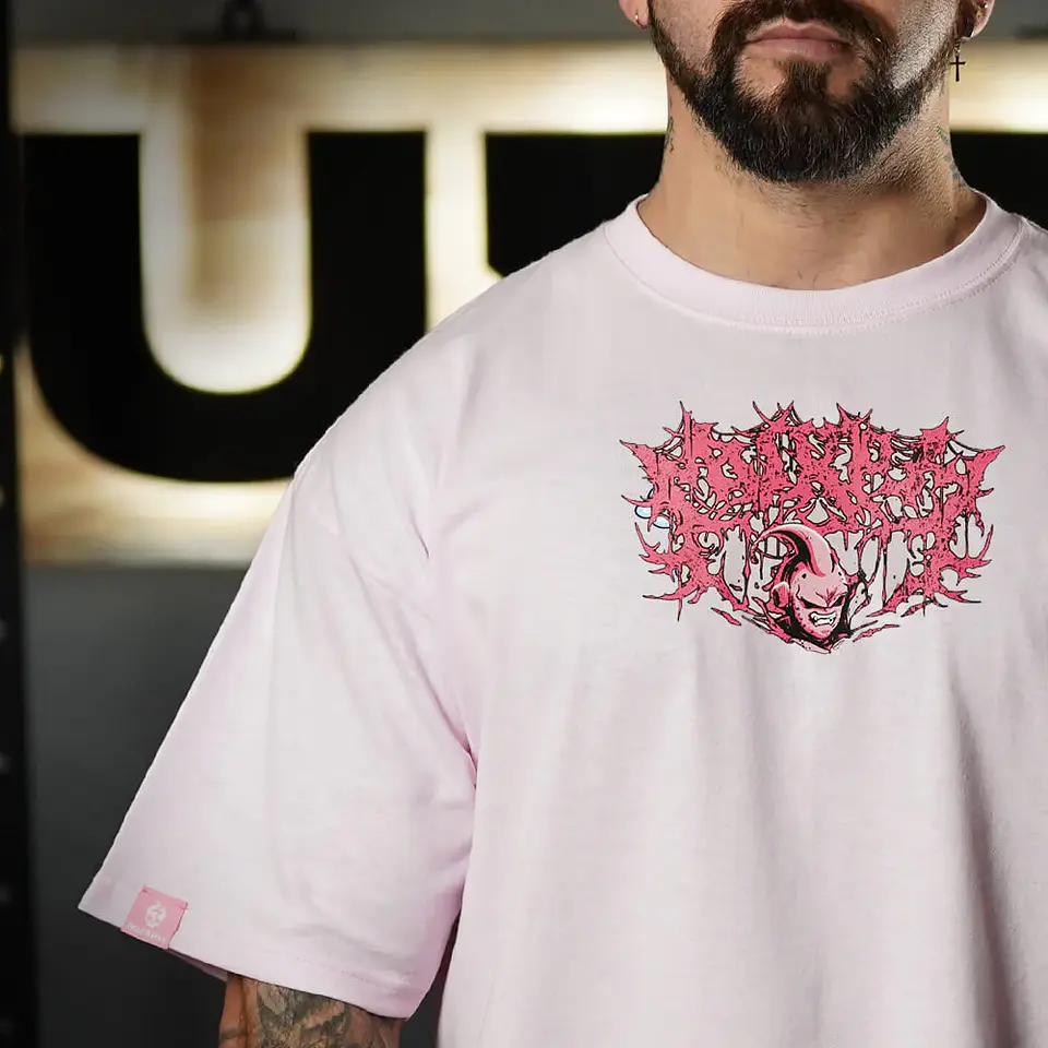 Remera Oversize DESTRUCTION - Rosado 4