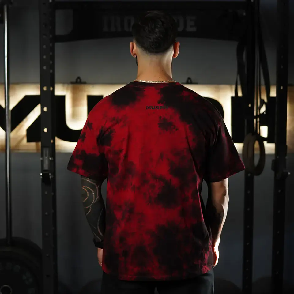 Remera Oversize Skull logo - Red Storm 2