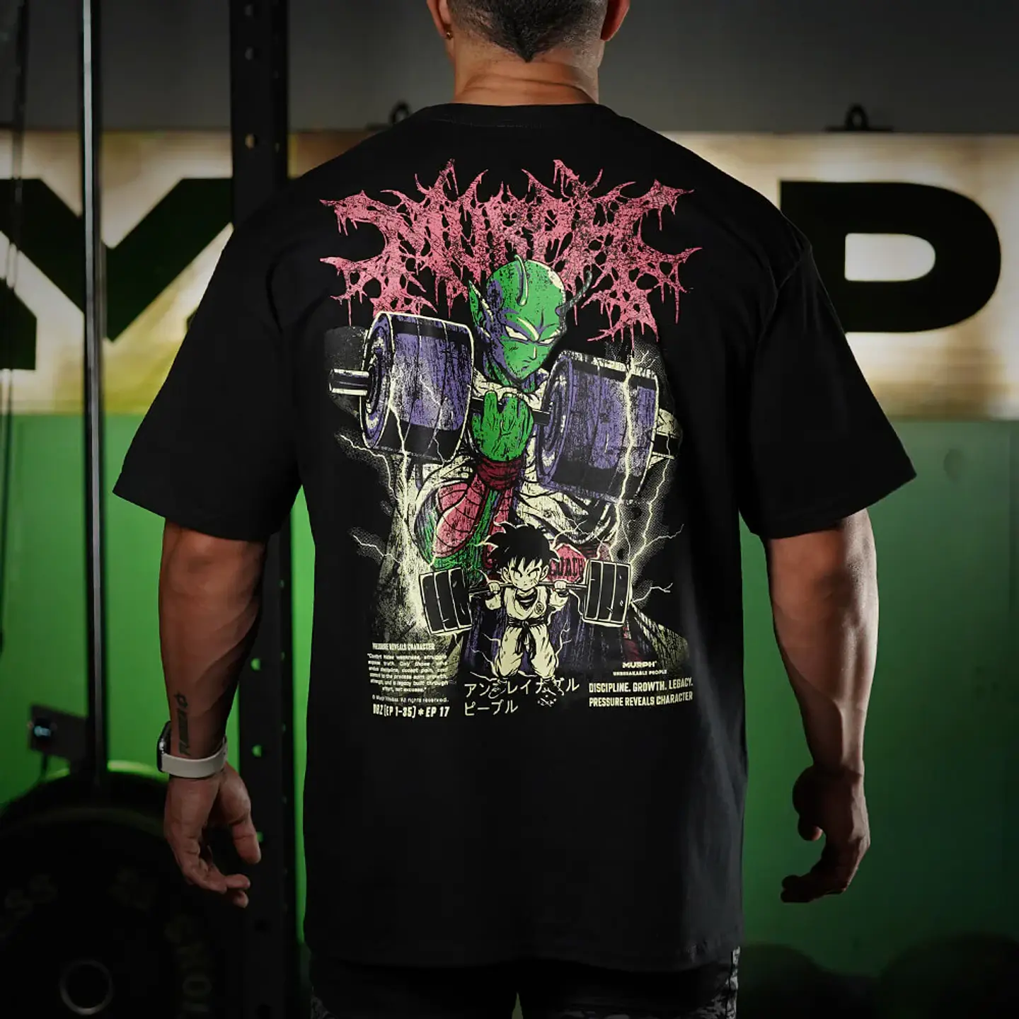 Remera Oversize The Master - Negro 1