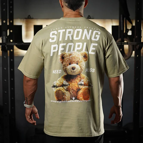Remera Oversize TEDDY BEAST - Nut