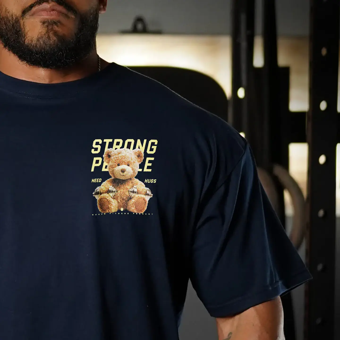 Remera Oversize TEDDY BEAST - Navy 4