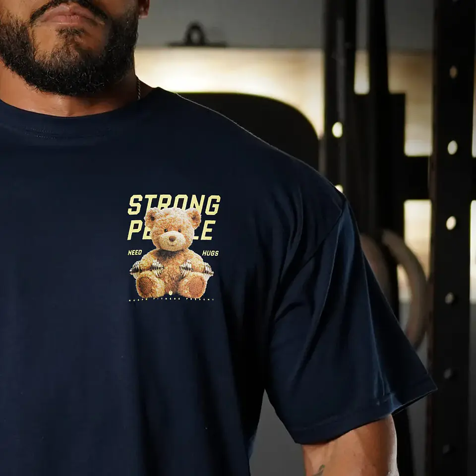 Remera Oversize TEDDY BEAST - Navy 4