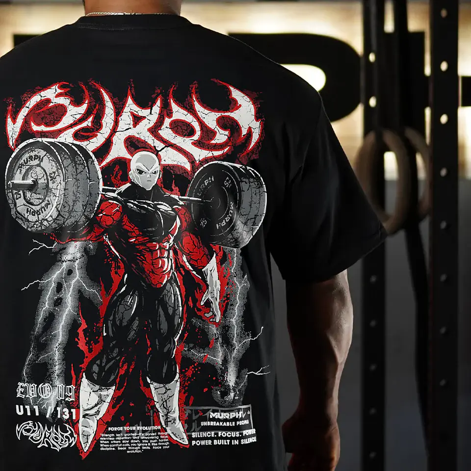 Remera Oversize Gymren - Negro 3