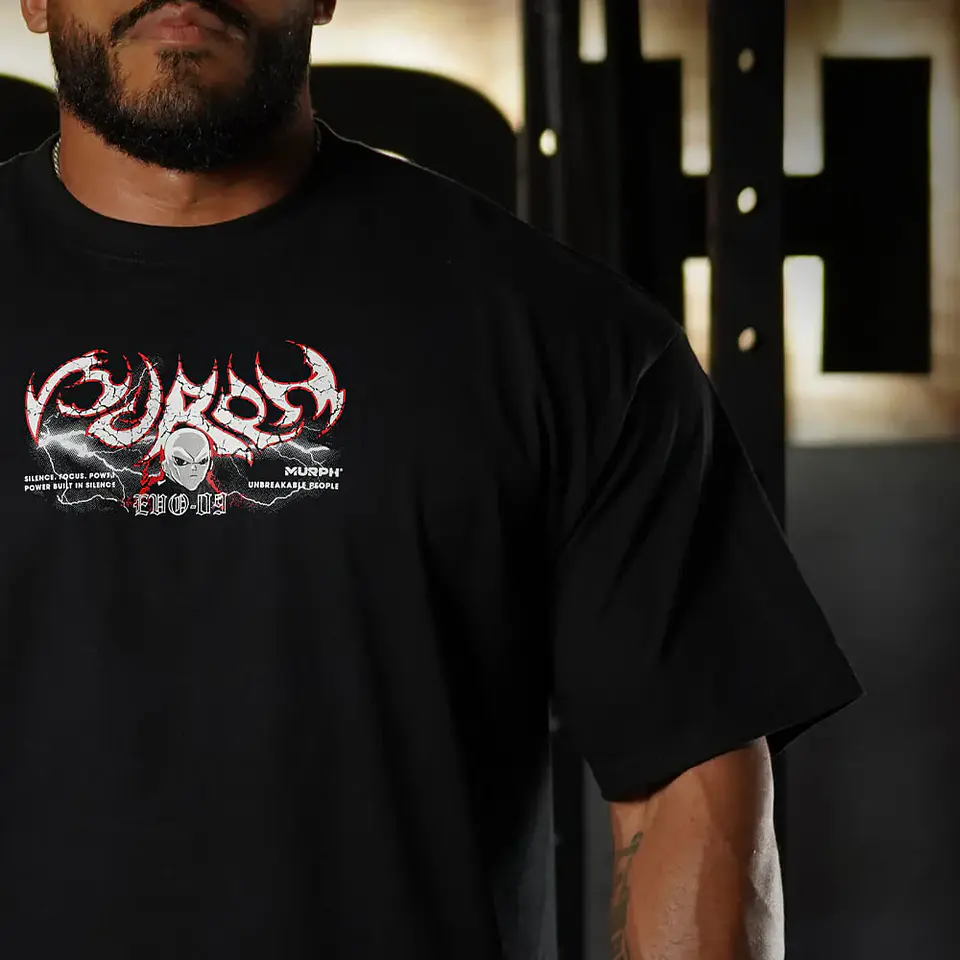 Remera Oversize Gymren - Negro 4