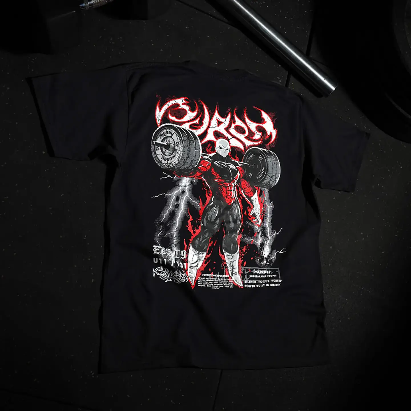 Remera Oversize Gymren - Negro 5
