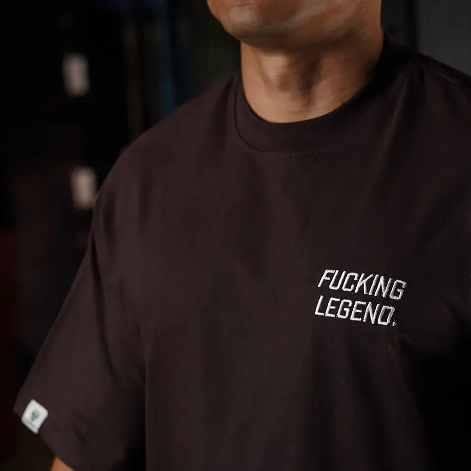 Remera Oversize Premium Embroidery Fucking Legend - Samba 3