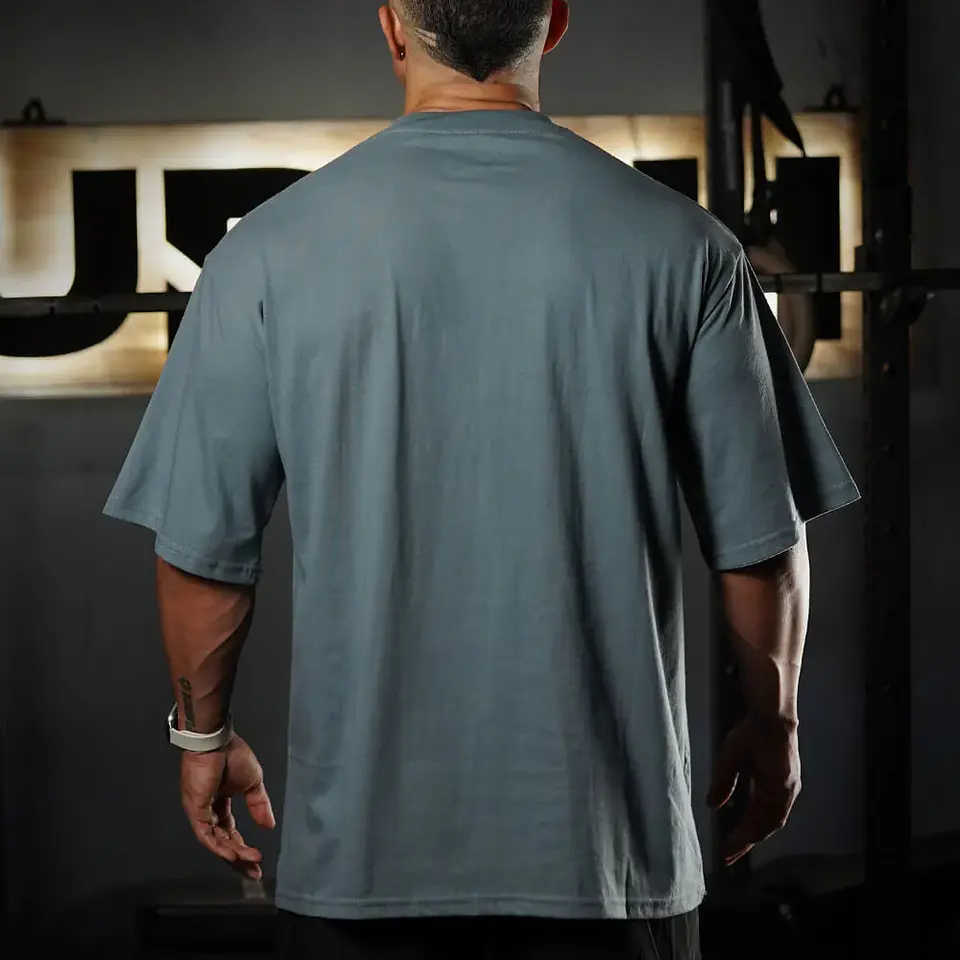 Oversize Premium Embroidery Fucking Legend - Steel Gray 2