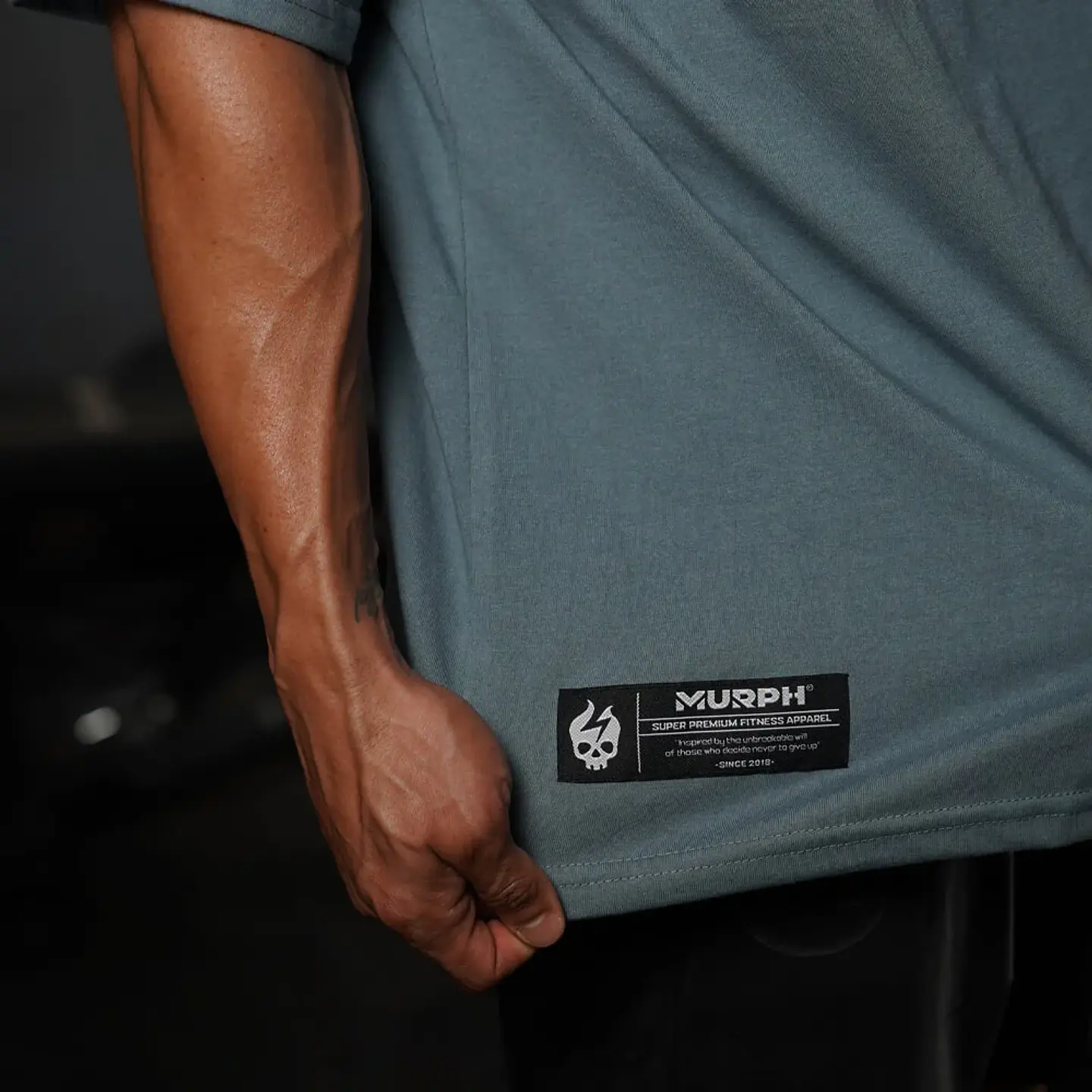 Oversize Premium Embroidery Fucking Legend - Steel Gray 4
