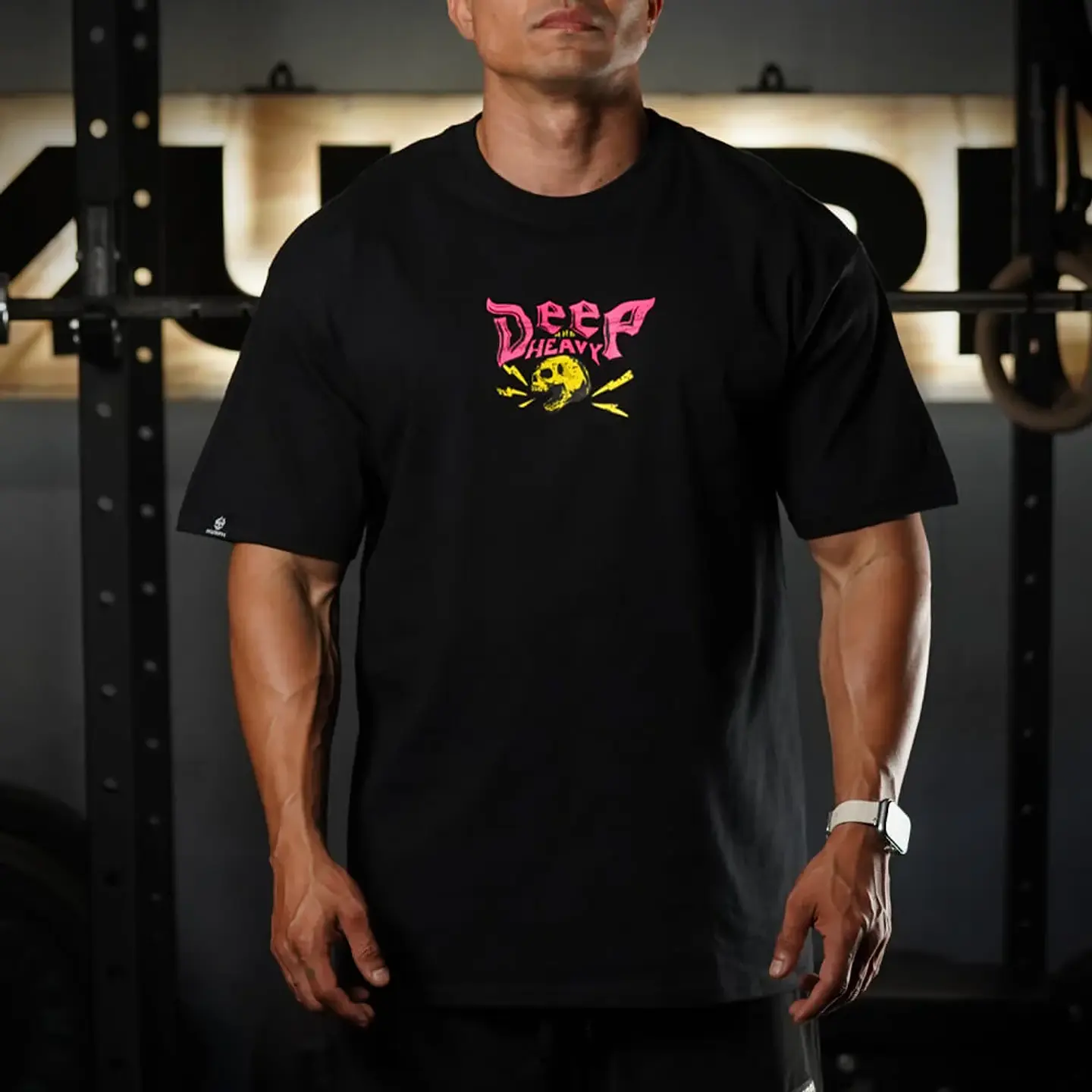 Remera Oversize Deep and Heavy - Negro 2