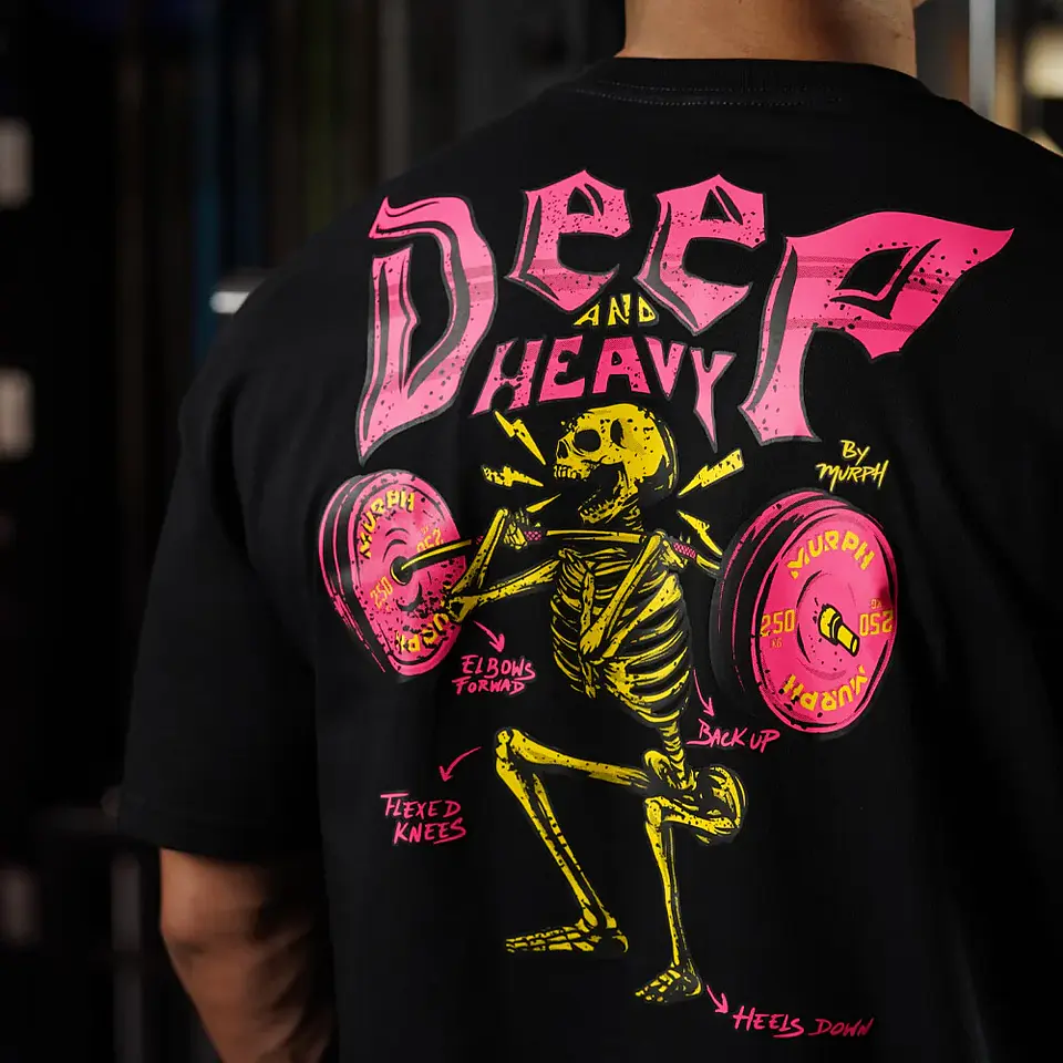 Remera Oversize Deep and Heavy - Negro 3