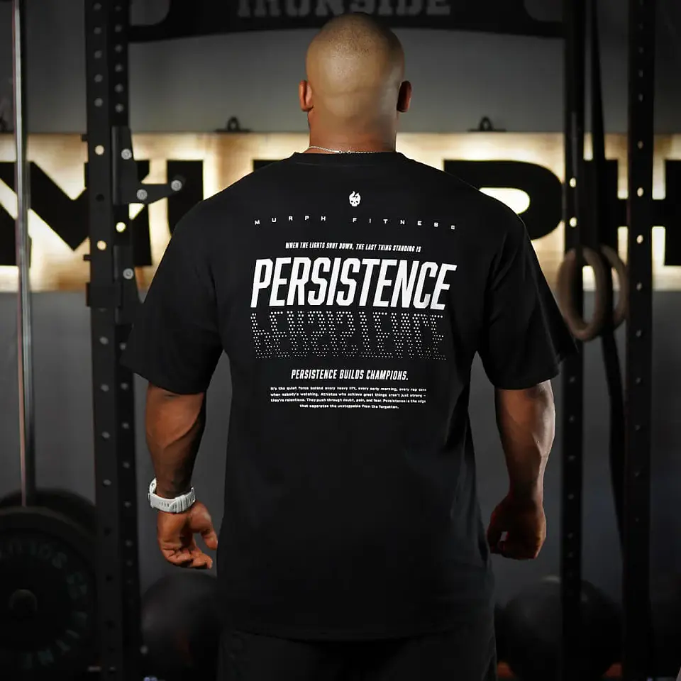 Remera Oversize PERSISTENCE - Negro 1
