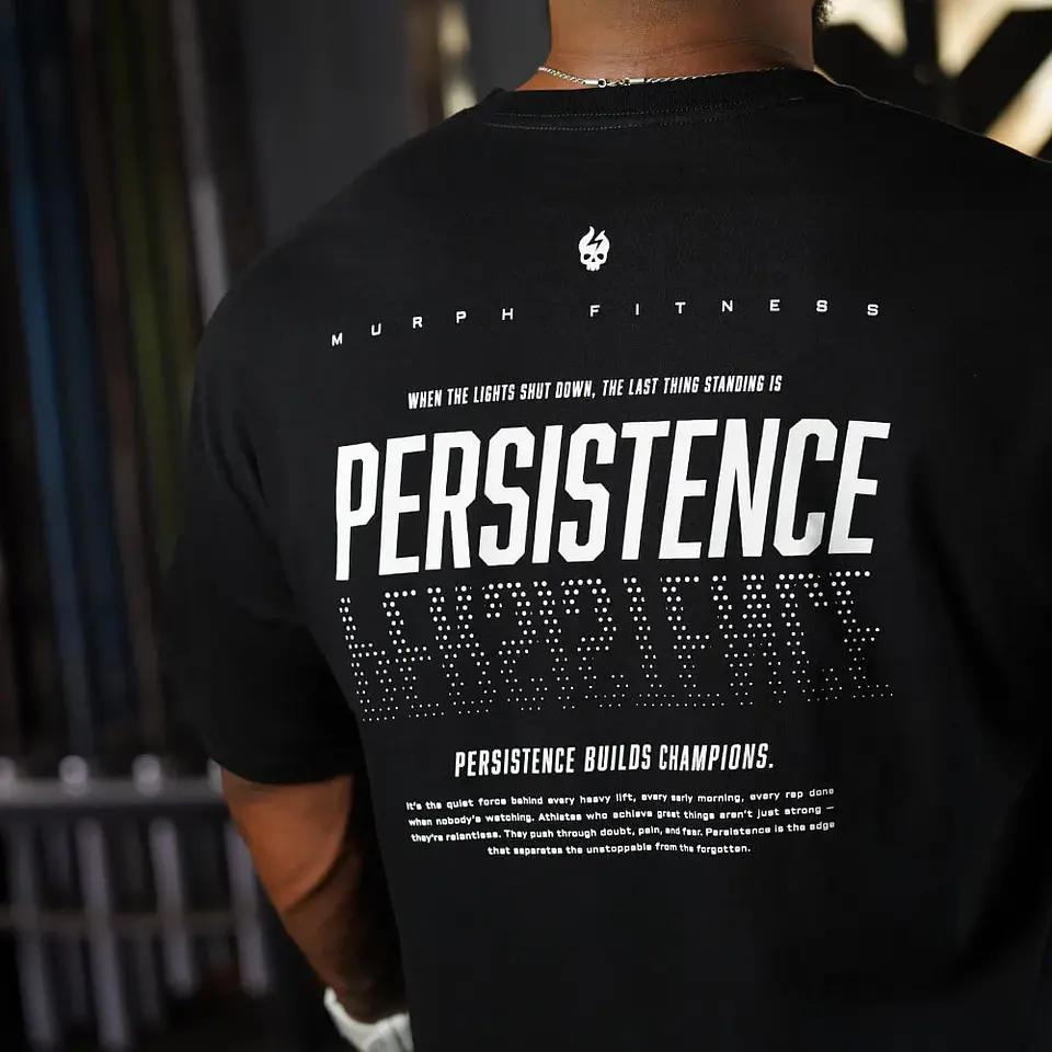 Remera Oversize PERSISTENCE - Negro 3