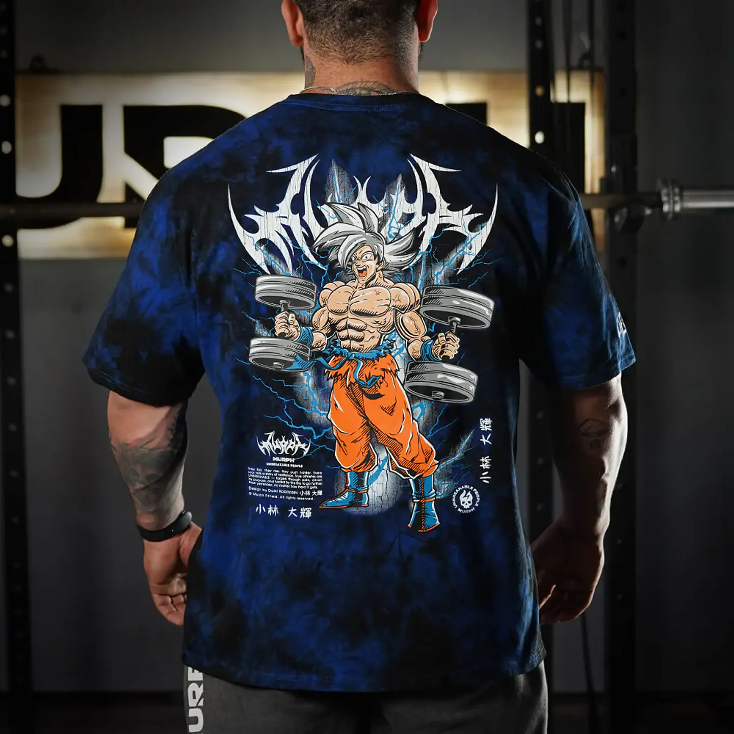 Remera Oversize Goku - Blue Storm 1