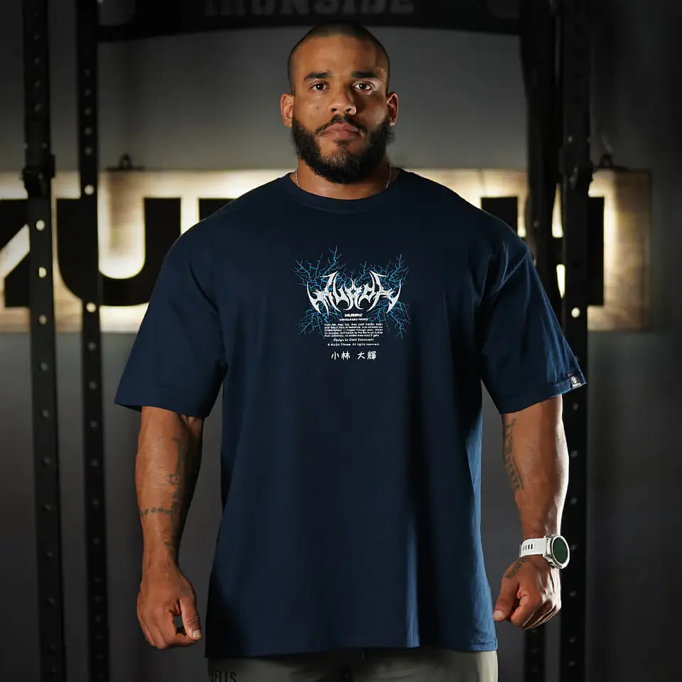 Remera Oversize Goku - Navy Blue 2