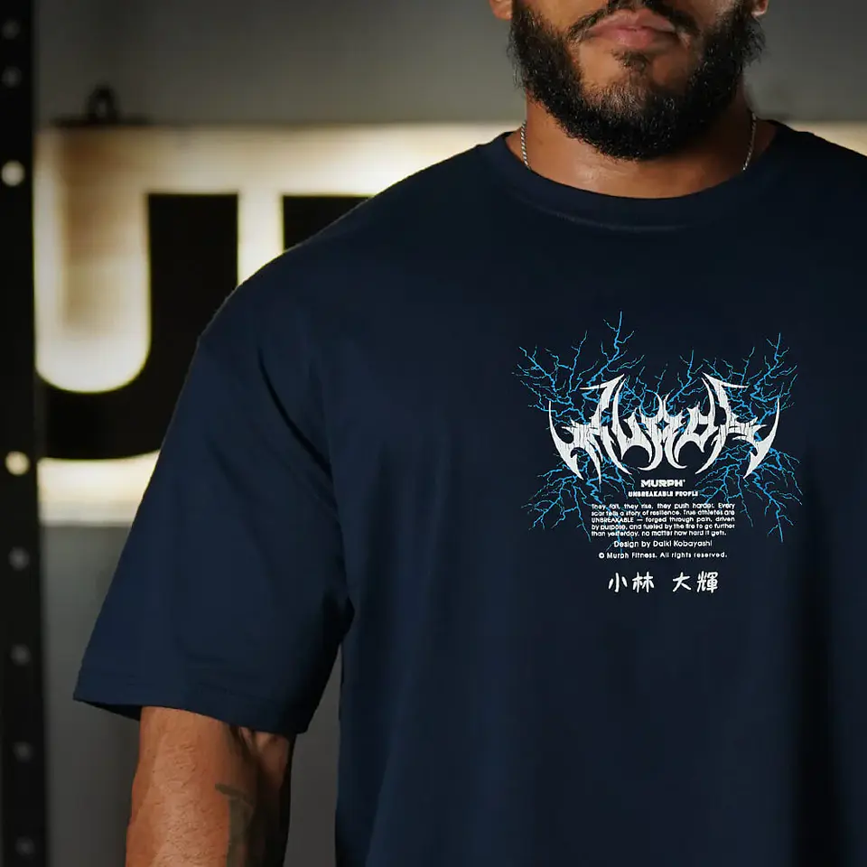 Remera Oversize Goku - Navy Blue 3