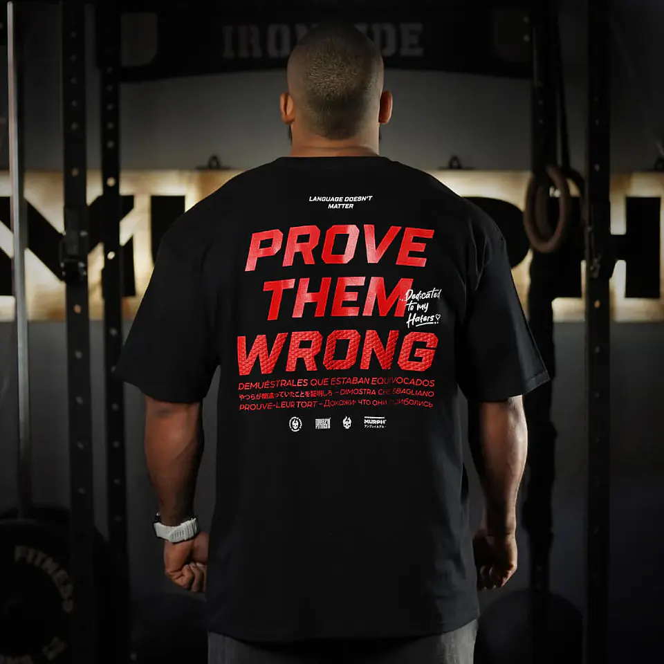 Remera Oversize PROVE THEM WRONG - Negro 1