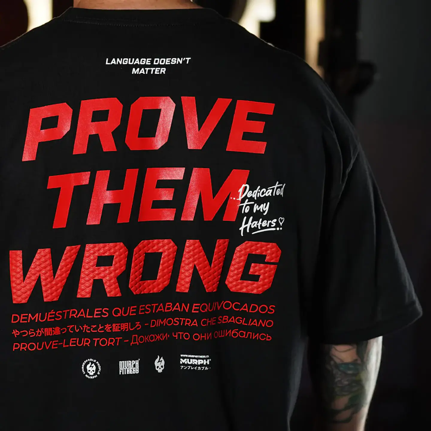 Remera Oversize PROVE THEM WRONG - Negro 3
