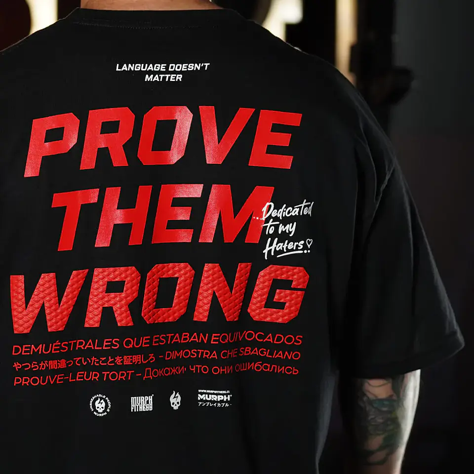 Remera Oversize PROVE THEM WRONG - Negro 3