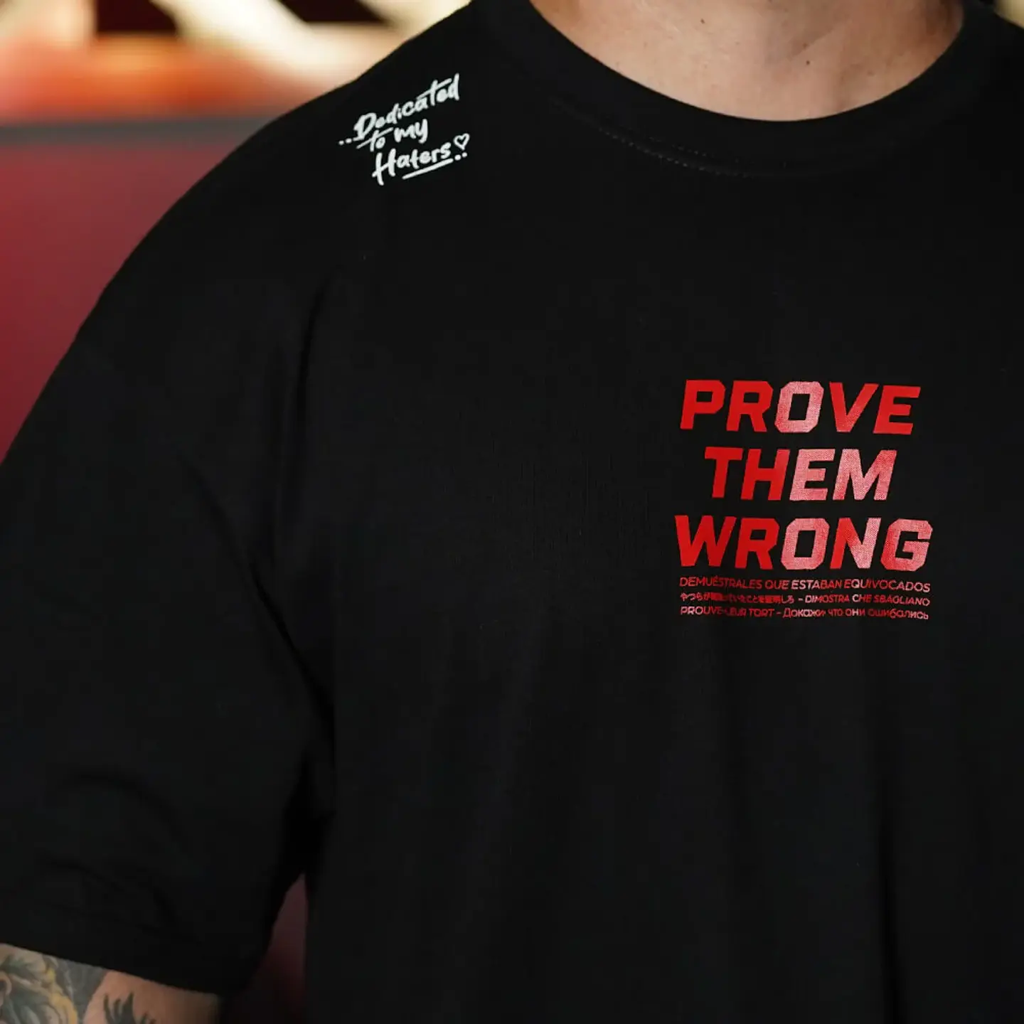 Remera Oversize PROVE THEM WRONG - Negro 4