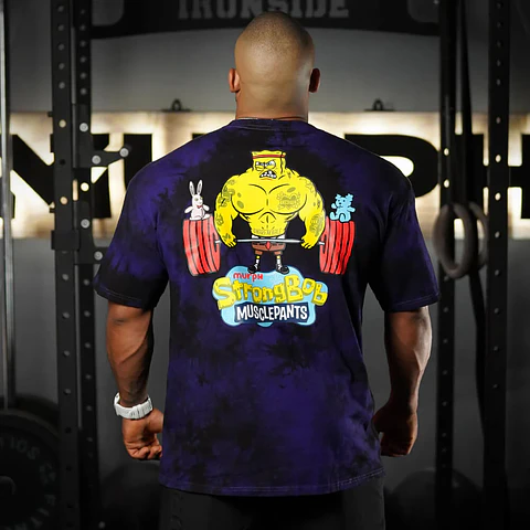 Remera Oversize Stronger Bob - Purple Storm