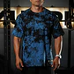 Remera Oversize Skull logo - Blue Storm - Miniatura 1