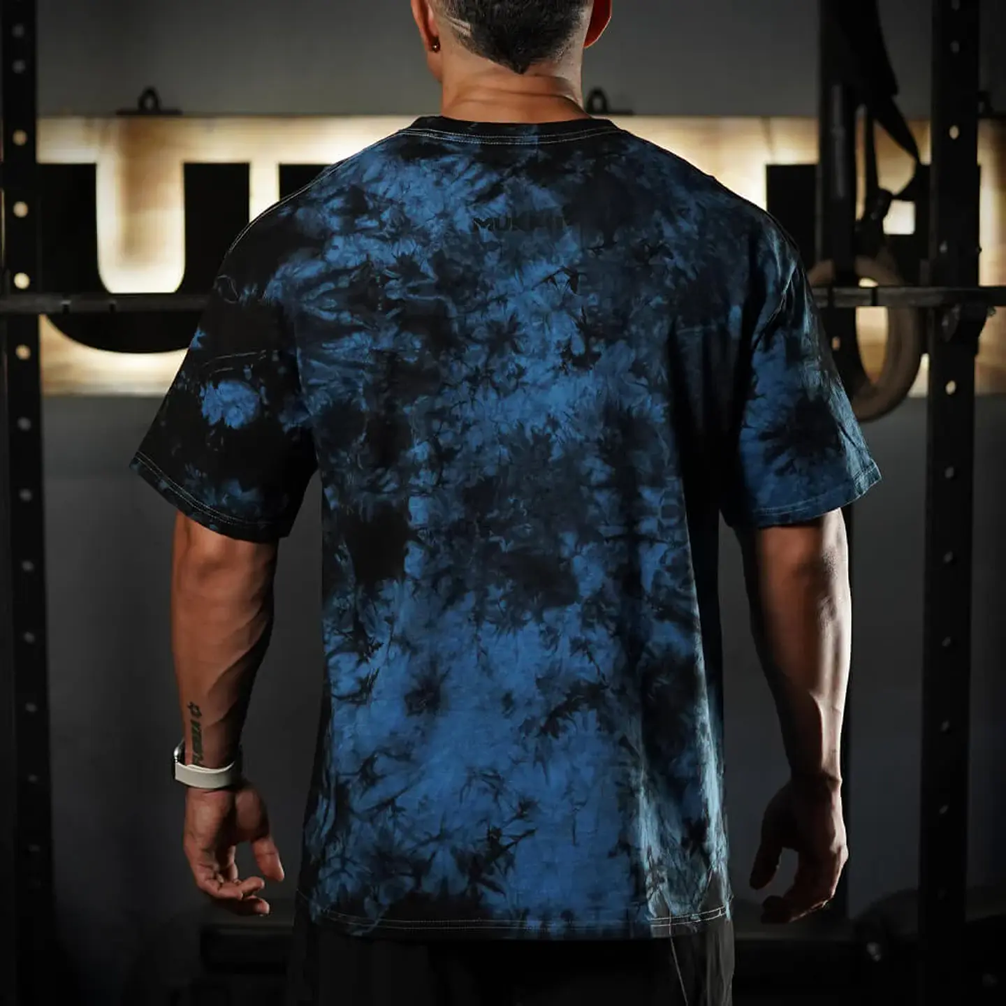 Remera Oversize Skull logo - Blue Storm 2