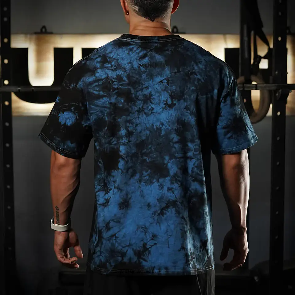 Remera Oversize Skull logo - Blue Storm 2