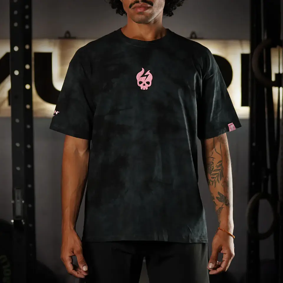 Remera Oversize Lifting Dept - Black Storm 2