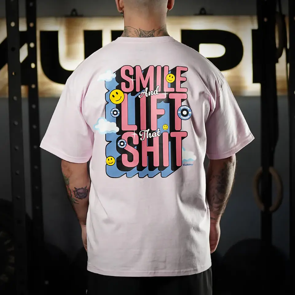  Remera Oversize Smile - Pink 1