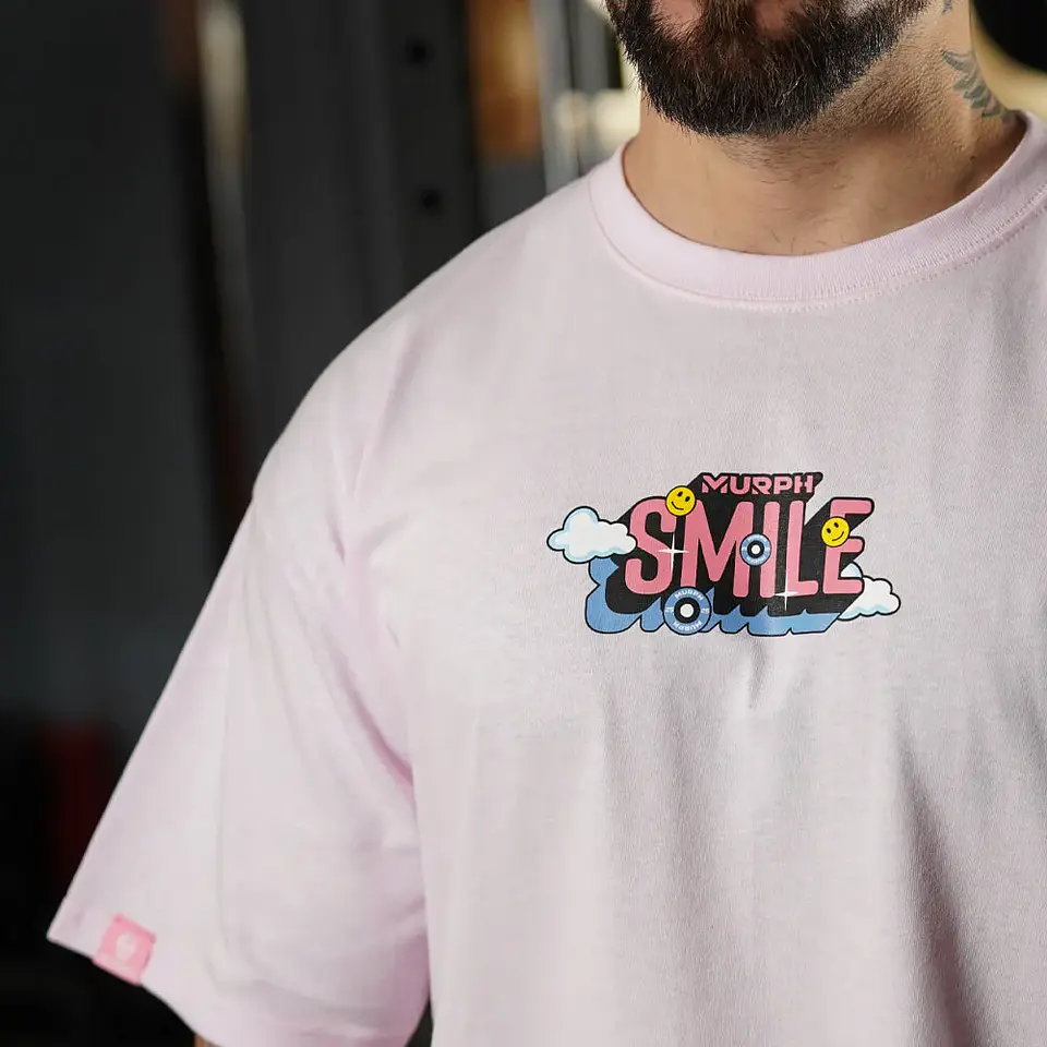  Remera Oversize Smile - Pink 5