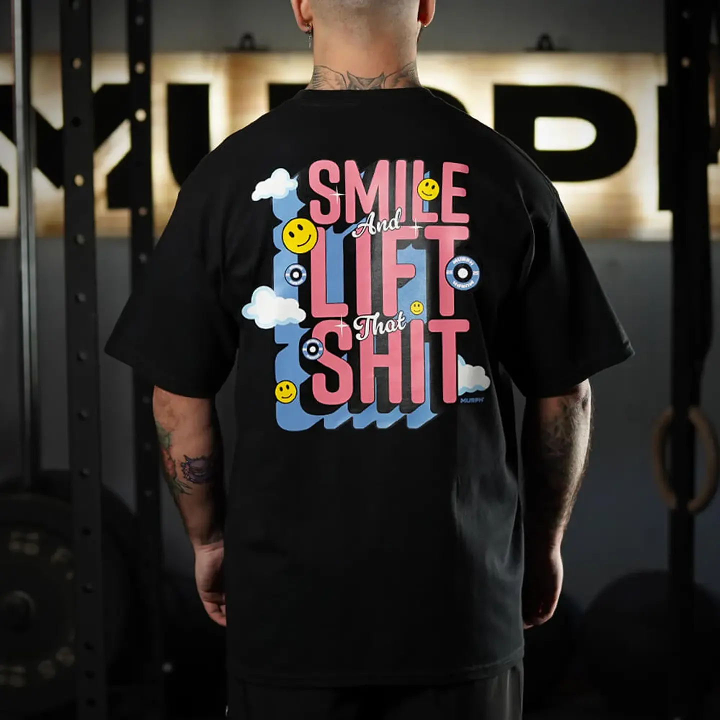 Remera Oversize Smile - Negro 1