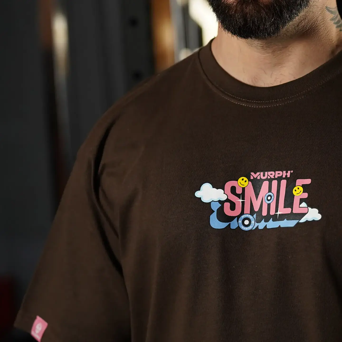 Remera Oversize Smile - Chocolate 5