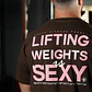 Remera Oversize Lifting Weights Is SEXY - Chocolate - Miniatura 3