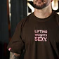 Remera Oversize Lifting Weights Is SEXY - Chocolate - Miniatura 5