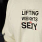 Remera Oversize Lifting Weights Is SEXY - Sweet Cream - Miniatura 6