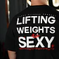 Remera Oversize Lifting Weights Is SEXY - Negro - Miniatura 6