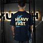 Remera Oversize LIFT HEAVY & RUN FAST - Navy Blue - Miniatura 1