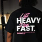 Remera Oversize LIFT HEAVY & RUN FAST - Negro - Miniatura 4
