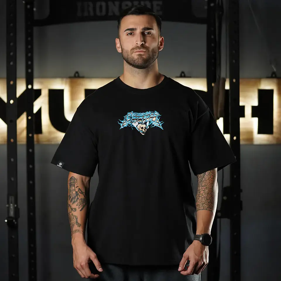 Remera Oversize Anatomy of the Snatch - Negro 2