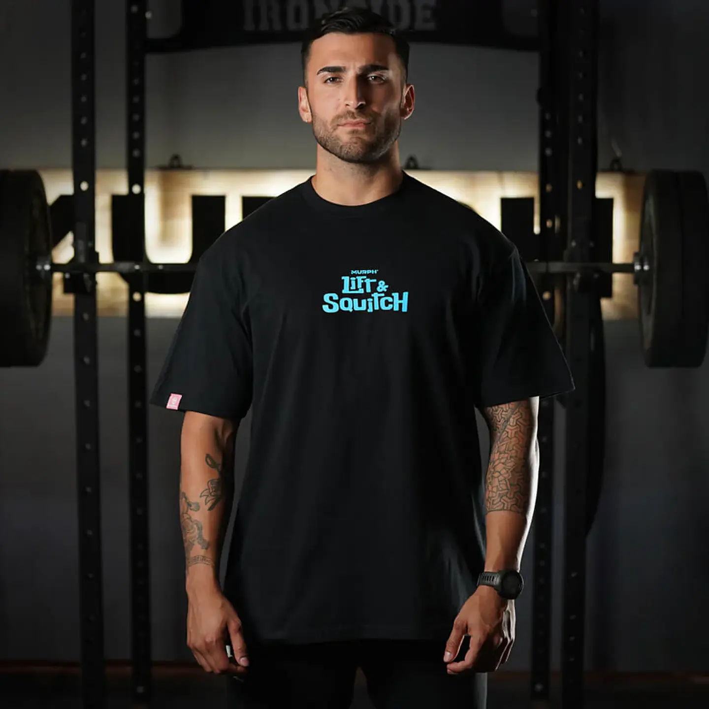Remera Oversize Lift & Squitch - Negro 2