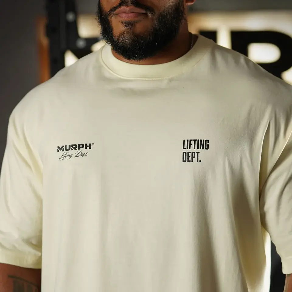 Remera Oversize Premium Lifting Dept - Sweet Cream 4