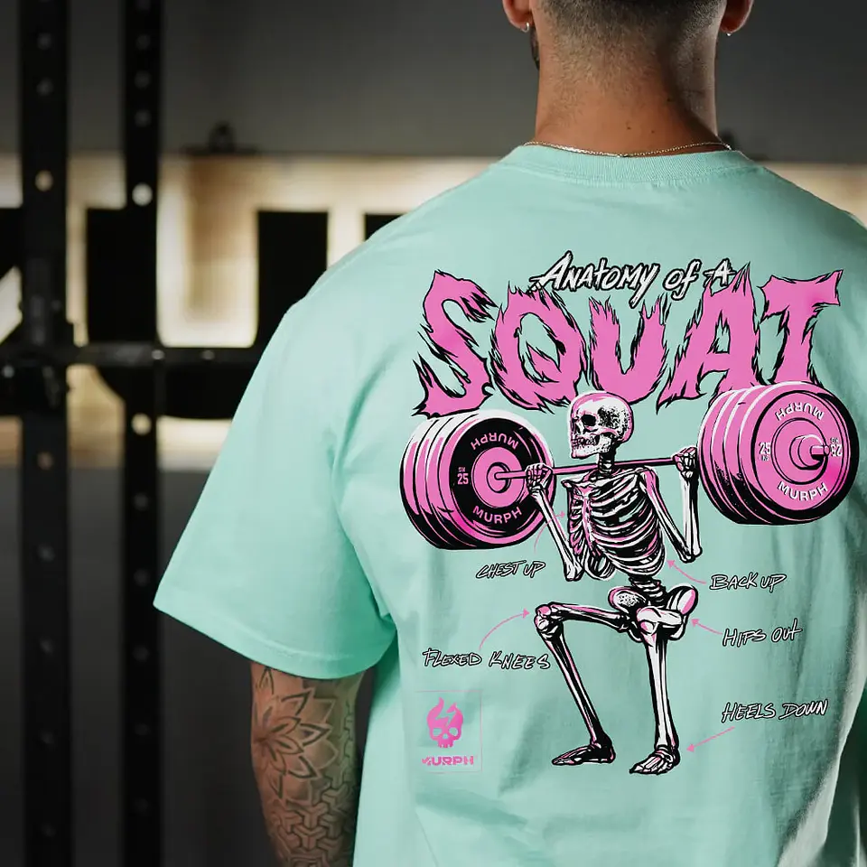 Oversize Premium Anatomy of the Squat - Mint 3