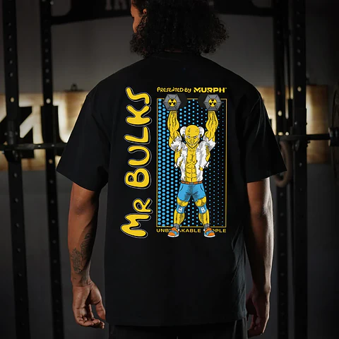 Remera Oversize Premium Mr. Bulks - Negro